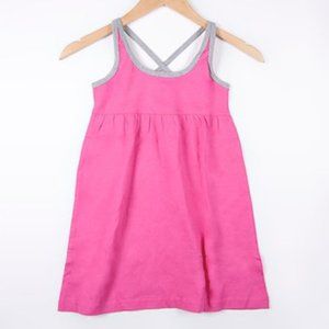 Girl's Pink Contrast Trim Dress Sz XL